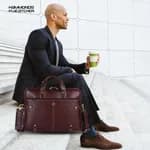 HAMMONDS FLYCATCHER Leather Laptop Bag (Brown)
