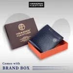 Hammonds Flycatcher Croco Blue Genuine Leather Wallet For Men