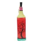 Tree Printed Handmade Craft Bottle With Light Lamp