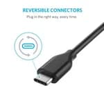 Anker Powerline USB-C to USB 3.0 Cable (A8163H11) (3ft,Black)