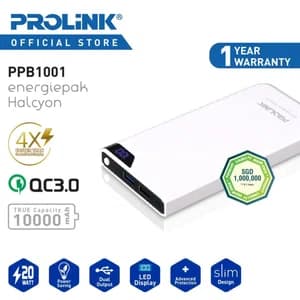Prolink Power Bank 10000mAh with 3.0 Fast Charging - PPB1001