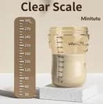 Minitutu 7.2cm Wide Neck Series Baby Feeding Bottle – 300ml PP/PPSU Anti-Colic (For 9+ month)