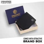 Hammonds Flycatcher Black Genuine Leather Wallet For Men (HF 594 BL)