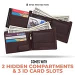 Hammonds Flycatcher Brown Genuine Leather Wallet For Men