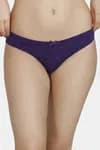 Zivame (Pack of 3) Bikini Low Rise Anti-Microbial Panty For Women - Purple Blue Navy