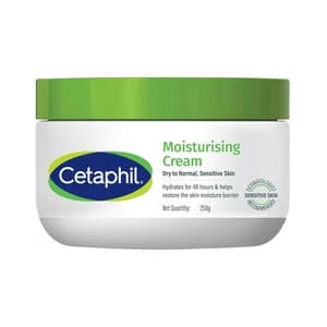 Cetaphil Moisturising Cream (250g) - For Face & Body - Dry to Normal Sensitive Skin - With Niacinamide & Vitamin B5 - Paraben Free