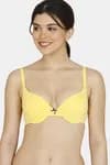 Zivame Modern Grounds Push-Up Regular Wired Medium Coverage Bra - Yellow
