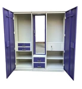 Purple Color Two Door Separate Mirror With Multiple Locker Daraz -1Pcs