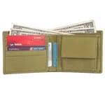 Hammonds Flycatcher RFID Protected Genuine Leather Moss Green Wallet For Men