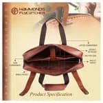 Hammonds Flycatcher Genuine Leather Tan Bag For Men - Men's Leather Laptop Bags | Laptop Bags | Hand Bags |