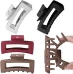 Silicone Flexible Hair Claw Clips, Nonslip Large Bendable Claw Clip | Soft Hair Grip Hairclips for Thin and Thick