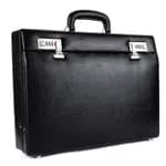 HAMMONDS FLYCATCHER Expandable Genuine Leather Briefcase for Men, Travel Office Bag with Dual Combination Lock Protection, Hand Bag for Men, Spacious