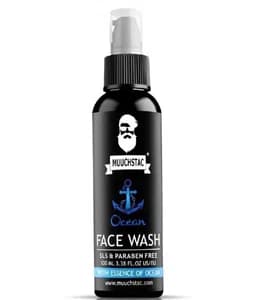 Muuchstac Ocean Face Wash for Men | Fight Acne & Pimples, Brighten Skin, Clears Dirt, Oil Control, Refreshing Feel - Multi-Action Formula (100 ml)