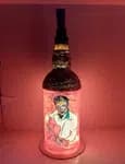 Handmade Bottle Craft With Light - Elvis Parsley - Unique Gift Item