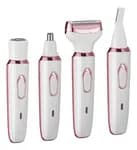 4-in-1 Electric Women\'s Shaver – USB Rechargeable Hair Remover for Eyebrow, Nose, & Body