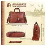 Hammonds Flycatcher Genuine Leather Tan Bag For Men - Men's Leather Laptop Bags | Laptop Bags | Hand Bags |