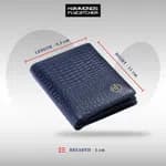 Hammonds Flycatcher Rfid Protected Blue Leather Wallet For Men