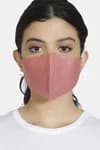 Zivame 3 Layer cotton Face Mask with Inbuilt Filter (Pack of 3) For Women - Pink Skin Brick