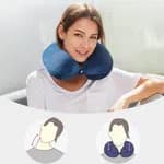 U-Shaped Memory Foam Travel Pillow | Soft Ergonomic Neck Support Cushion for Airplane, Car & Office
