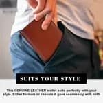 Hammonds Flycatcher RFID Protected Tan NDM Leather Wallet For Men (HF 514 MS)
