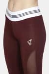 Zelocity Nouveau Shine Legging For Women - Wine