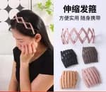 Magic Retractable Pocket Hairband – Compact Folding Head Hoop with Non-Slip Teeth
