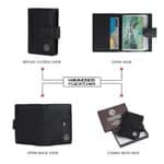 Hammonds Flycatcher Black Unisex Genuine Leather Card Holder