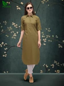 Fuloos Classic Kurti in Cotton for Women #1001