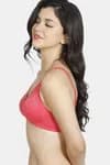 Rosaline Essentials Double Layered Non Wired 3/4th Coverage Bra - Teaberry