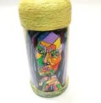 Bob Marley Printed Handmade Craft Bottle With Night Lamp - Unique Gift Item