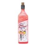 Happy Anniversary Printed Handmade Craft Bottle With Light Lamp