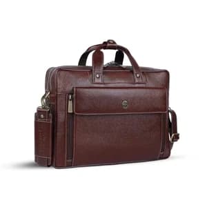 Hammonds Flycatcher Genuine Leather Laptop Bag For Men | Brown Solid Genuine Leather Messenger Bag For Men