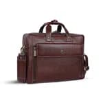 Hammonds Flycatcher Genuine Leather Laptop Bag For Men | Brown Solid Genuine Leather Messenger Bag For Men