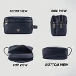 Hammonds Flycatcher Genuine Leather Toiletry Bag