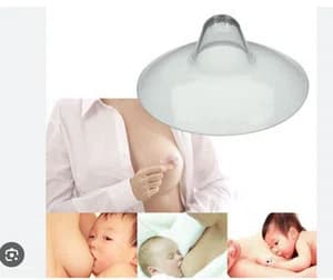 2 Pcs Silicone Nipple Shields Protectors - Soft Breast Feeding Protection Cover for Baby & Mother