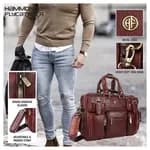 Hammonds Flycatcher Genuine Leather Laptop Messenger Bag For Men - Leather Bags For Men | Side Bags For Men |