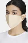 Zivame 3 Layer cotton Face Mask with Inbuilt Filter (Pack of 3) For Women - Pink Skin Brick