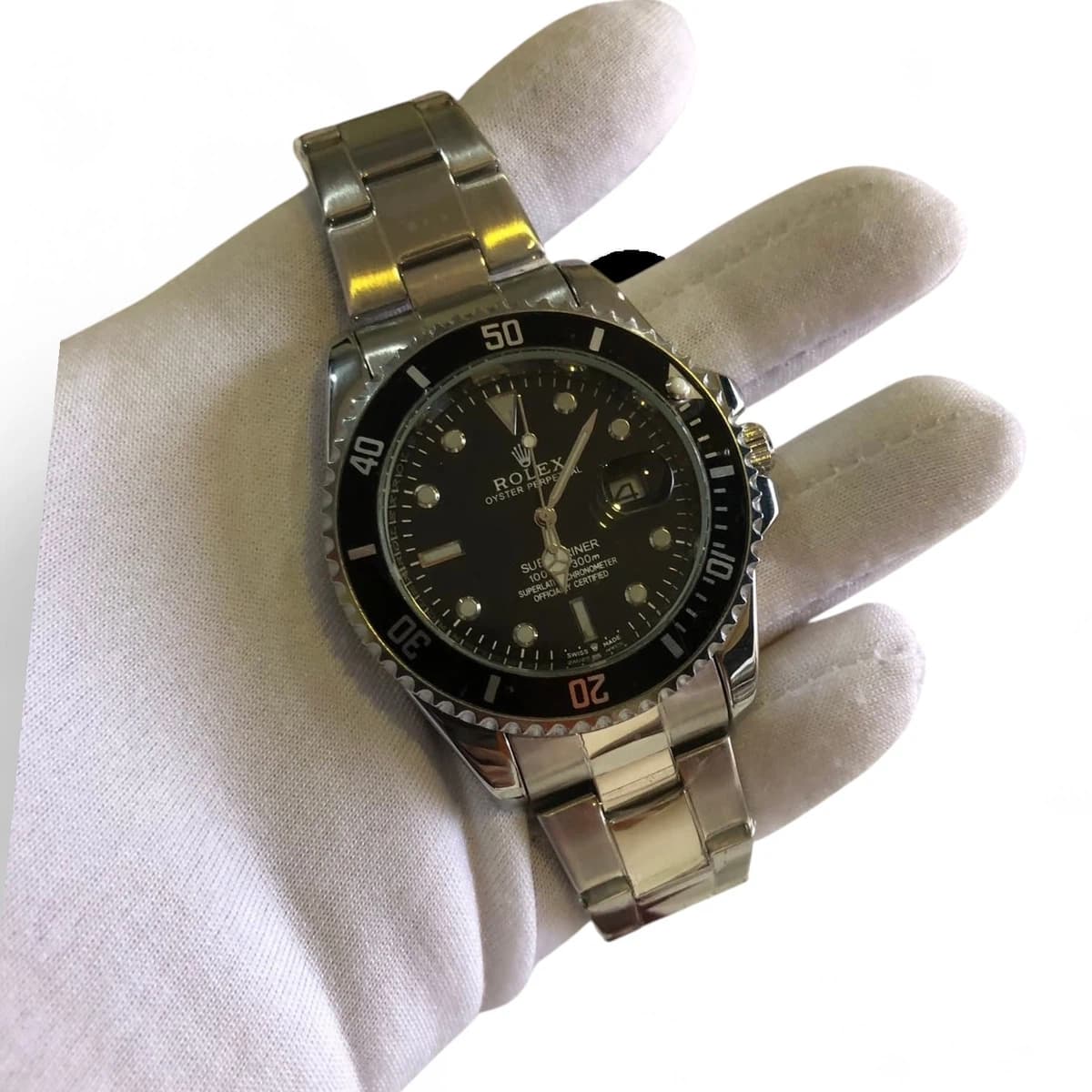 Luxury Men’s Analog Watch – Classic Submarine Style | Stainless Steel | Water Resistant | BLaCKSILVER