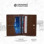 Hammonds Flycatcher Redwood Brown Unisex Genuine Leather Card Holder