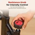 Exercise Spin Bike | Red/Black Seat Adjustable Exercise Spin Bike With Tension Adjustable | Lcd Display Spin Exercise Bike 100KG