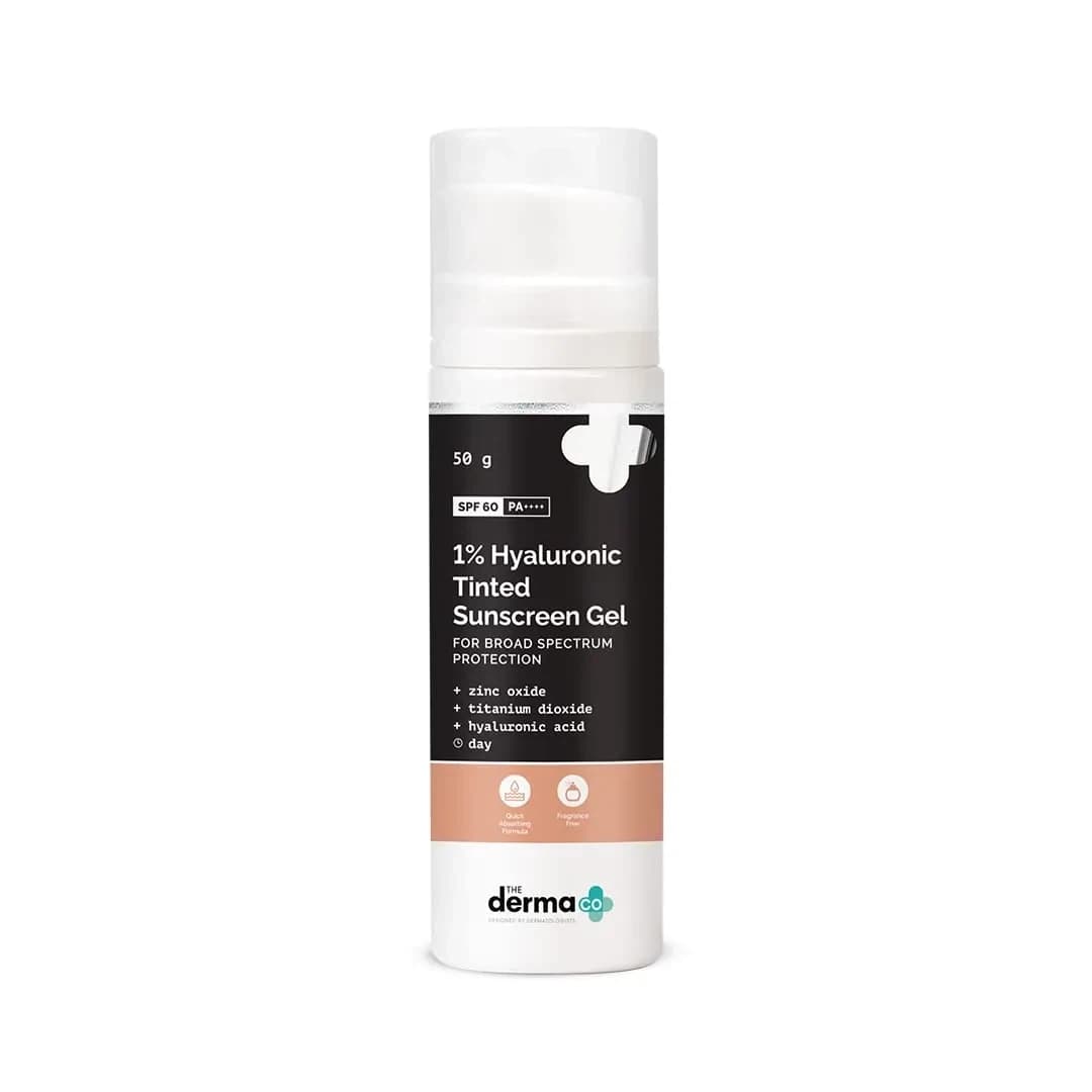 The Derma Co 1% Hyaluronic Tinted Sunscreen - 50g