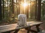 Eco-Friendly Hemp Laptop Bag fits up to 12-inch iPad/Tablet - Multi-Pocket Vintage Organizer Backpack with Adjustable Straps