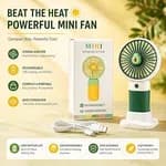 Cute Korean Design Mini Portable Fan with Lithium Rechargeable Battery