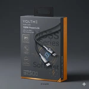 100% Original Voltme 100W Powerlink USB-C to USB-C Fast Charging Cable