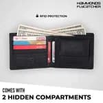 Hammonds Flycatcher Black Genuine Leather Wallet For Men (HF 594 BL)