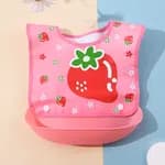 2 Pcs Waterproof Silicone Baby Feeding Bib Set with Crumb Catcher/Lyare