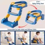 Premium 3-in-1 Baby Potty Training Chair – Adjustable Ladder & Soft Cushion Seat [ 2-5 YEARS ]