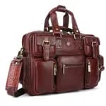 Hammonds Flycatcher Genuine Leather Laptop Messenger Bag For Men - Leather Bags For Men | Side Bags For Men |