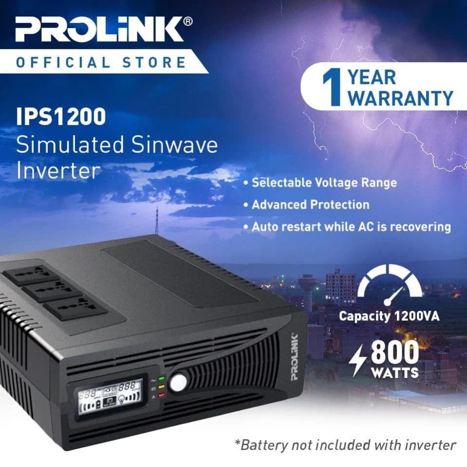 Prolink Home UPS Inverter 1200VA - IPS1200