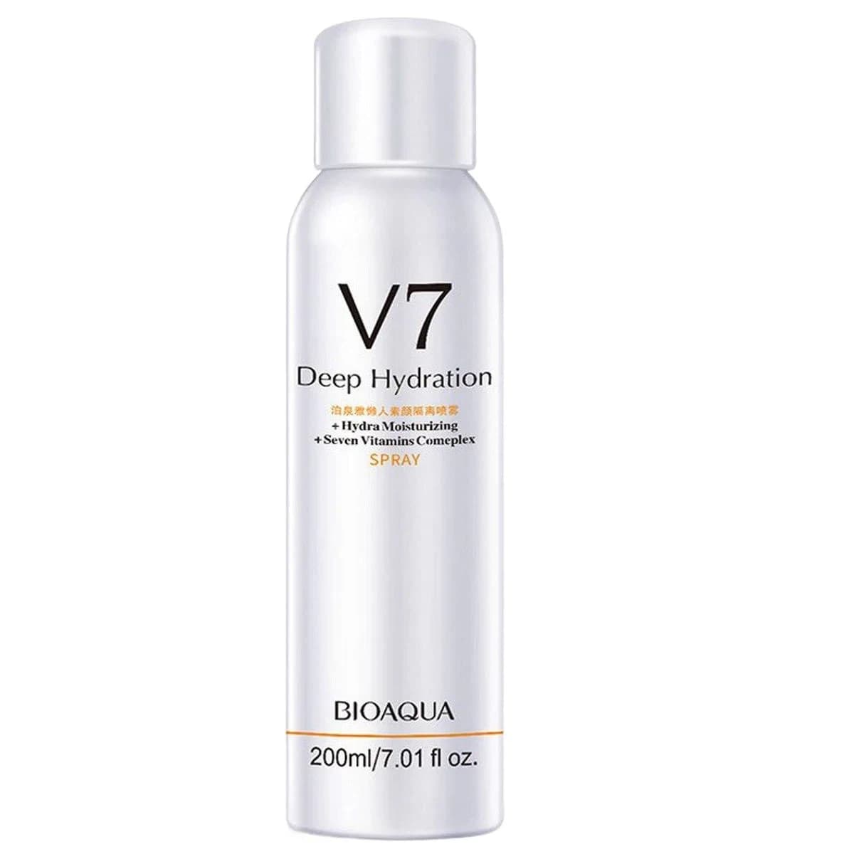 BIOAQUA V7 Deep Hydration Glowing Body Spray – Instant Brightening & Sun Protection (200ml)